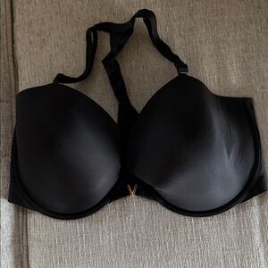 Victoria’s Secret black T back bra, lined Demi 36DDD